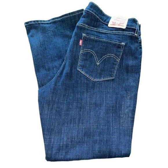 Levi's Denim - Levi's Jeans Size 16 S (36 x 30) Classic Bootcut Stretch Mid Rise Dark Wash